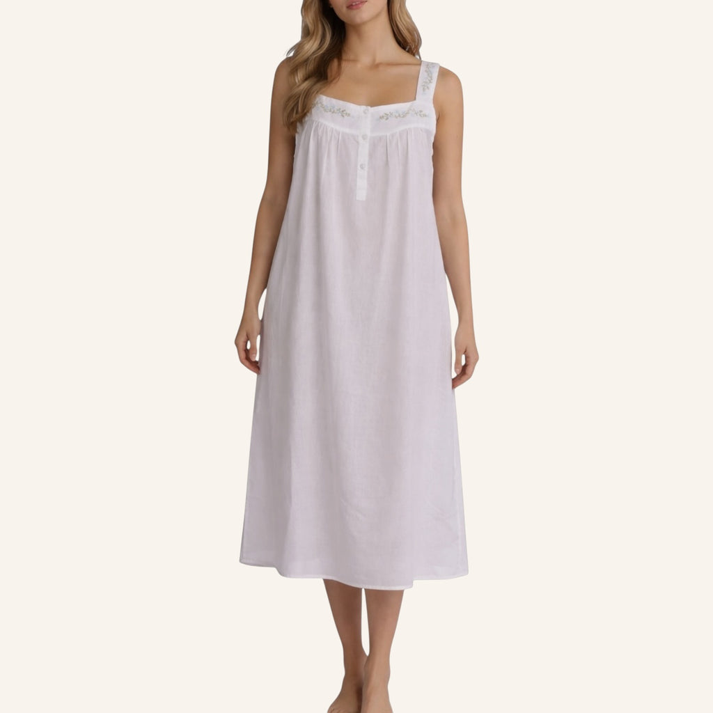 White Flower Dress Set